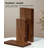 Black Walnut Color Rectangular Hight adjustable Solid Wood + Steel desk-108205847