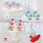  Boîtes de 100 petits gâteaux individuels, porte-gâteaux en plastique transparent avec couvercle, boîtes à petits gâteaux