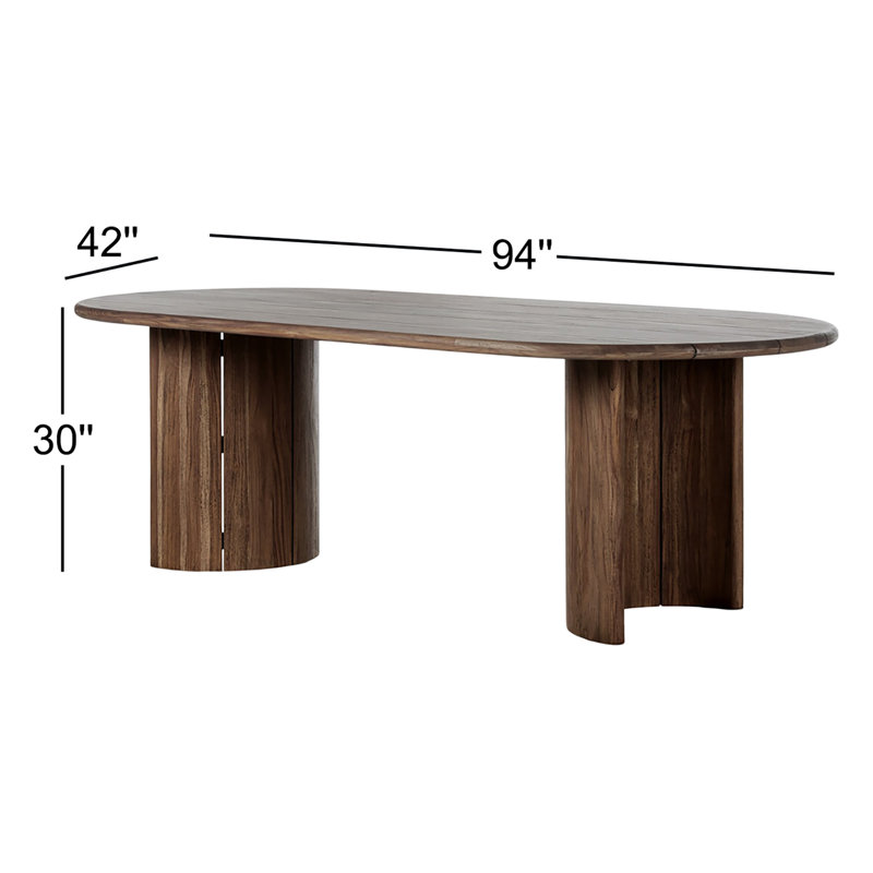 Paden Outdoor Oval Teak Dining Table