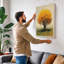 Autumn Tree in Silence Botanical - Wrapped Canvas-1894725979-1894725982