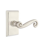 Scroll Passage (Hall & Closet) Door Lever with Rectangle Rosette