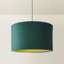 20cm H Velvet Drum Pendant Shade ( Screw On )-137702871-188958257