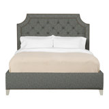 Audrey/Asher Queen Tufted Upholstered Low Profile Panel Bed