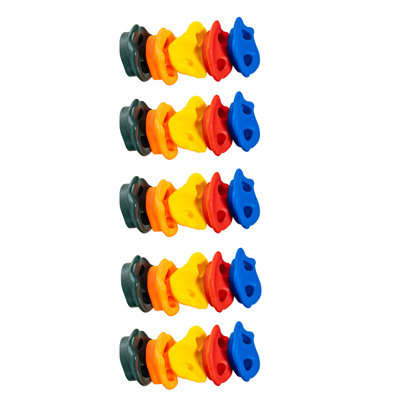 25 prises d'escalade, roches d'escalade multi-tailles et multicolores pour enfants et adultes, prises murales avec quincaillerie de fixation, poignées murales d'escalade pour jeu de jeu intérieur et extérieur