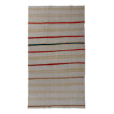 Multicolored Flatweave Wool Rug - 6'4" x 11'9"