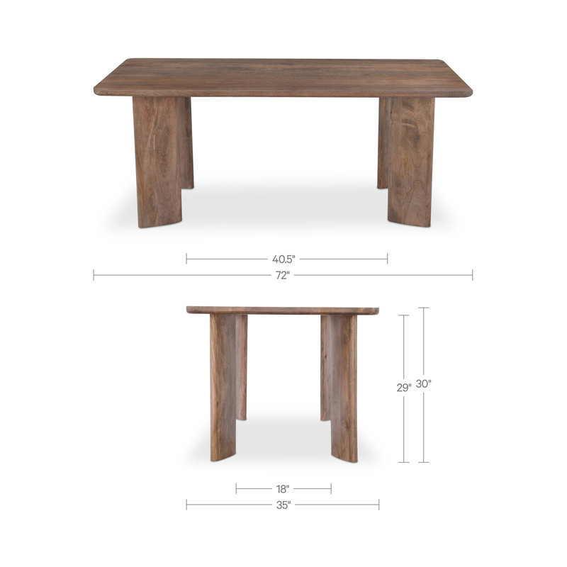 Lia Dining Table Dark Brown