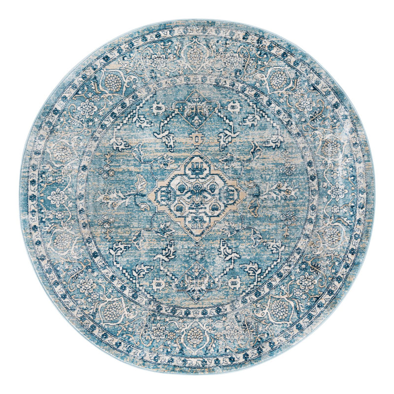 Alabama Oriental Indoor Rug, Round 5'3"