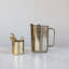 Contenant / tasse en acier inoxydable de 16 onces avec fleurs gravées, finition antique