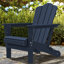 Chaise Adirondack pliante en polyéthylène haute densité Wolak