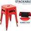 Tabourets de comptoir en métal 18 pouces, tabourets de classe empilables, chaises de salle à manger en métal sans dossier pour l'intérieur et l'extérieur, tabourets de bar de cuisine (ensemble de 2)-898822021-875976475