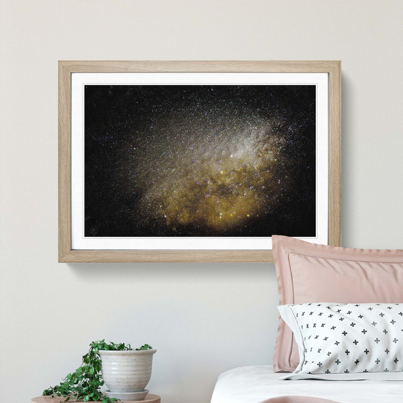 Out of Space Vol.35 in Abstract - Picture Frame Graphic Art Print, Oak Framed, 36cm H x 48cm W x 2cm D