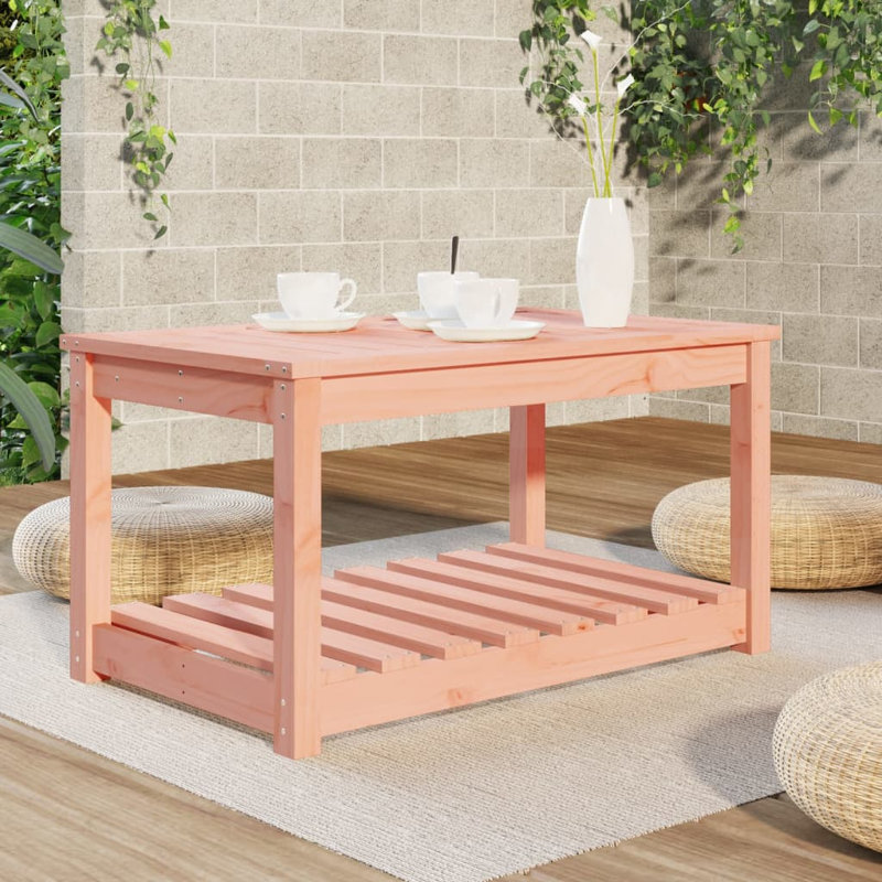 Singita Rectangular Pine Outdoor Coffee Table , cm W cm D, 45cm H x 50.5cm W x 82.5cm D, Brown