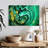 Avery Green Gold Abstract-107682344