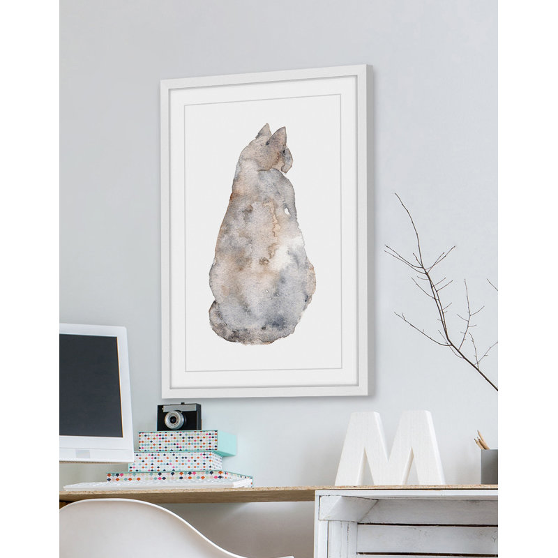 Thimble Sparrow - Single Picture Frame Painting, 61cm H x 41cm W x 3.81cm D