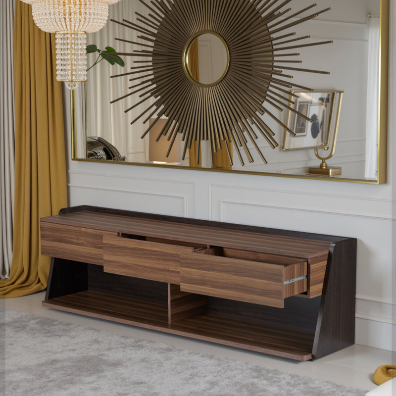 72.8" Width 3-Drawer TV Stand