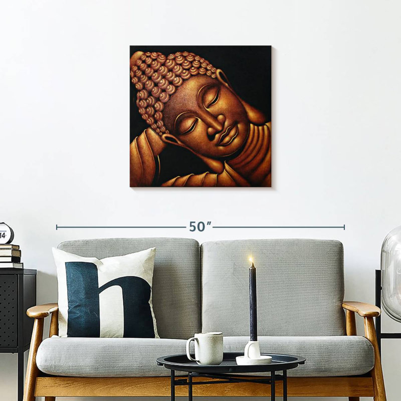 Bouddha endormi Leisha, H 24 po x l 24 po