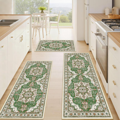 Ensemble de 3 tapis de cuisine lavables antidérapants