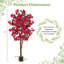 Bougainvillée artificiel 6 pi avec 610 fleurs-486327347