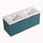 Meuble-lavabo mural 48 po avec lavabo double en résine et 3 portes à fermeture en douceur, emballage KD-112605917