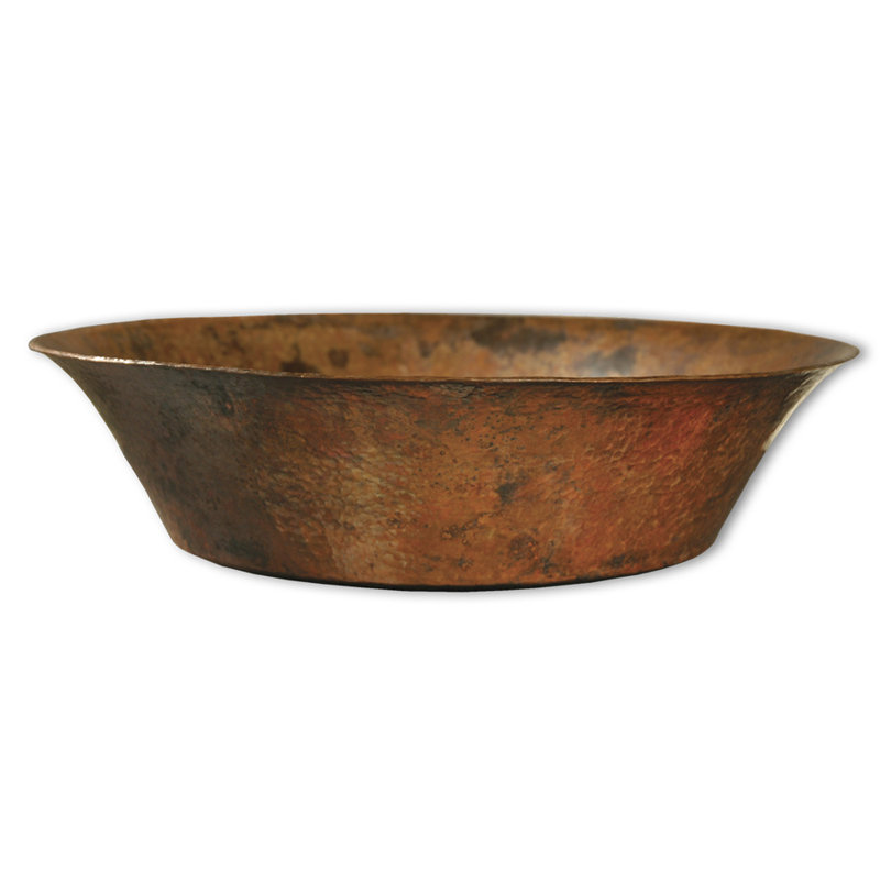 Maestro Metal Circular Vessel Bathroom Sink, Polished Nickel