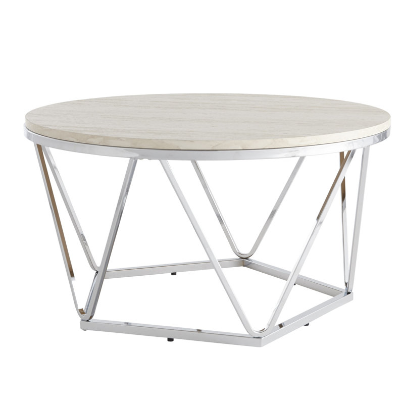 Table basse 33 po Champagne, Argent