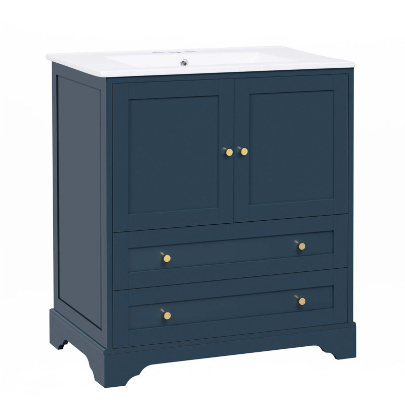 Meuble-lavabo 30 po avec lavabo en céramique
