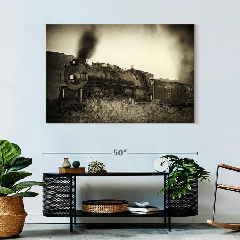 Mehar Train Arrival I, 32" H x 48" W