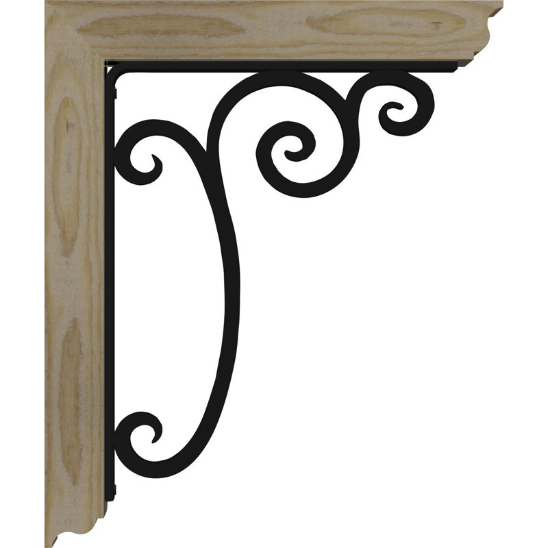 Support triple en fer traditionnel Avery 8 po, H 23 po x P 20 po, Sapin Douglas (l 4 po x P 4 po)