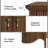 Avenall Nightstand With Charging Station, Vintage Bedside Table With 3 Fluted Drawers And Open Shelf, Rustic End Table With Power Outlet And Usb Ports For Bedroom, Walnut-1849242108