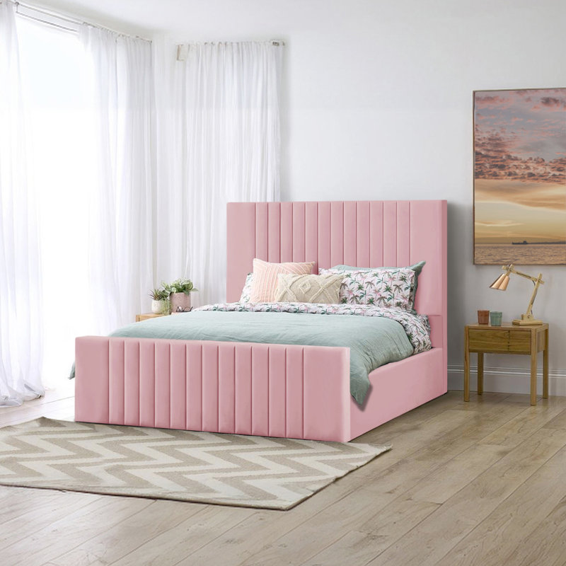 Gagliano Storage Bed, Super King (6'), Pink