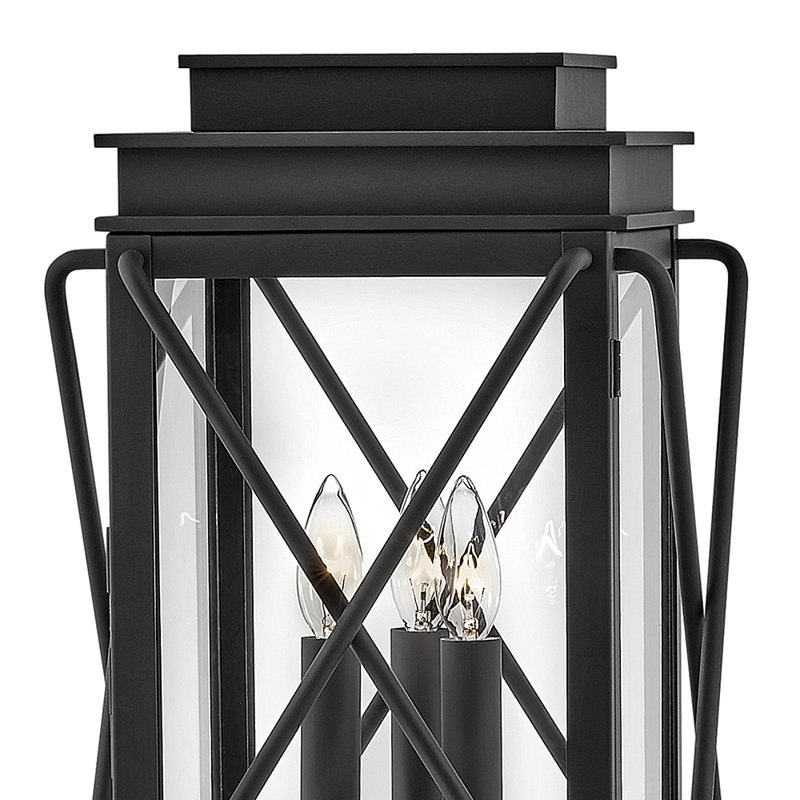 Montecito Architectural Three Light Outdoor Post Mount Lantern