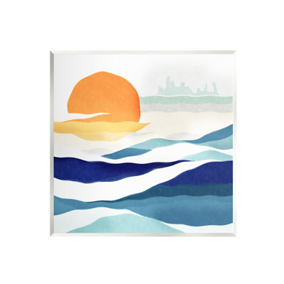 Abstrait soleil et vagues par Ziwei Li