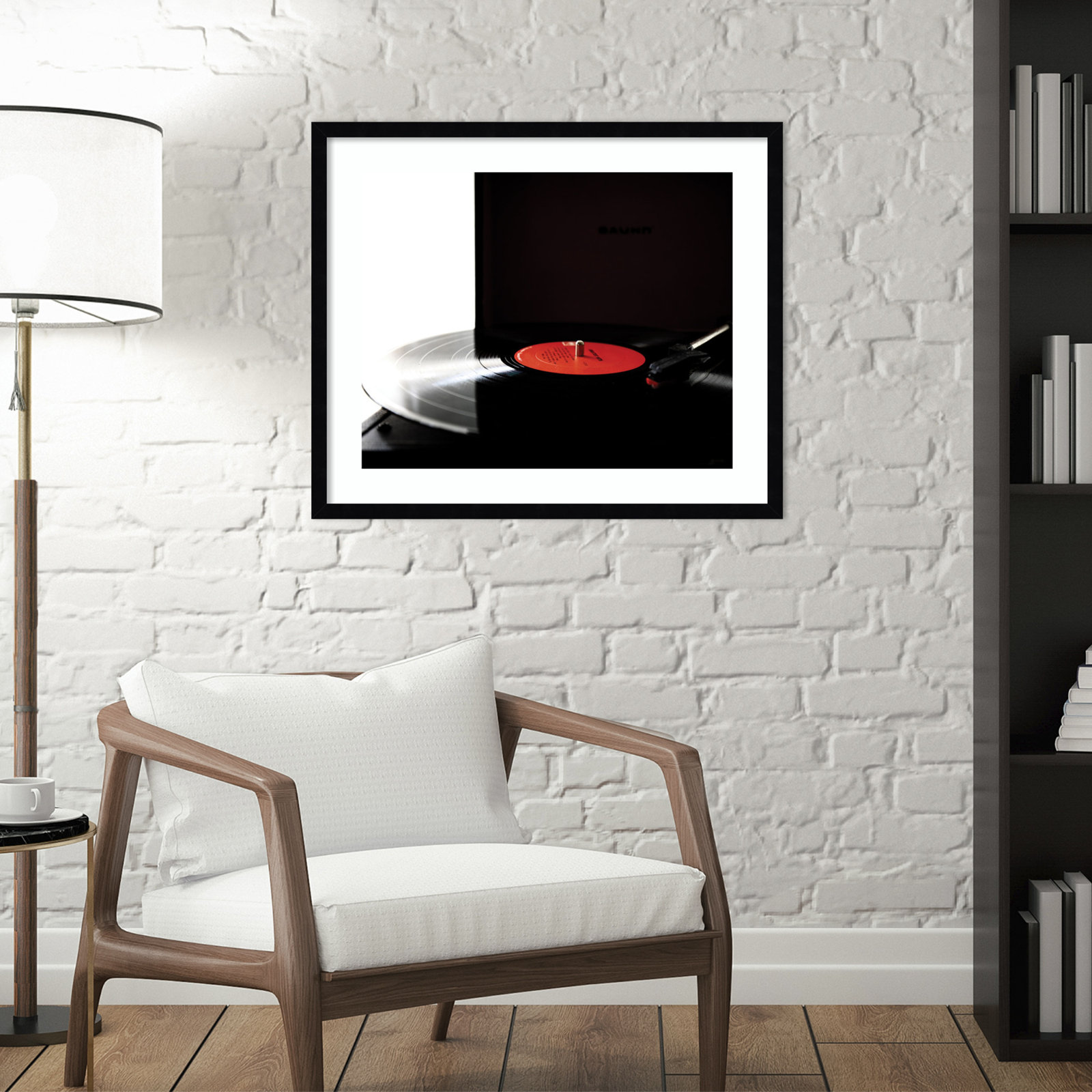 Spin Print by Alicia Abla, Black Framed, 21.25" H x 25.25" W x 0.8" D
