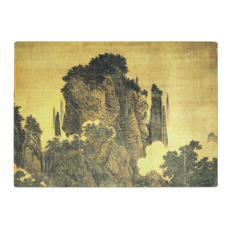 Tempered Glass Wind in Pines Among a Myriad Valleys by Li Tang Chopping Board, 39 cm x 28.5 cm