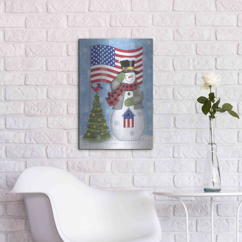 «Patriotic Snowman» par Deb Strain, H 24 po x l 16 po