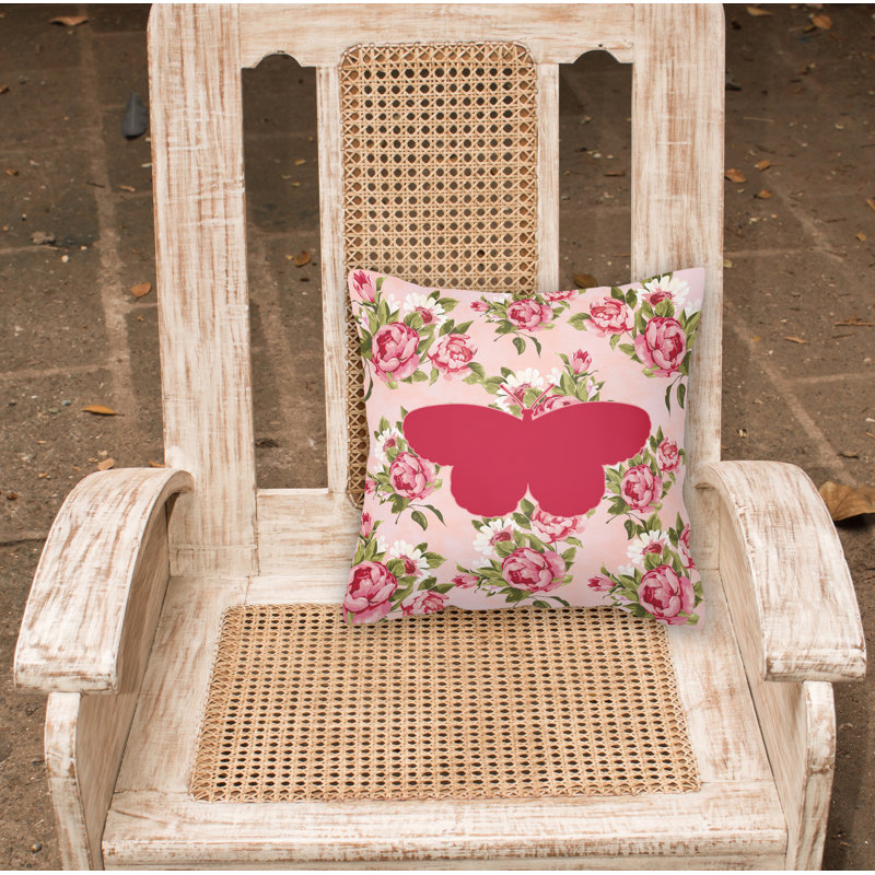  Coussin Butterfly Shabby Elegance, Rose