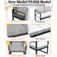 Ensemble de conversation de patio en aluminium 6 pièces avec table basse, ensemble de canapé modulaire moderne pour balcon, jardin, terrasse et cour arrière