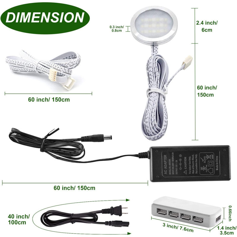 8 - Light Under Cabinet Puck Light