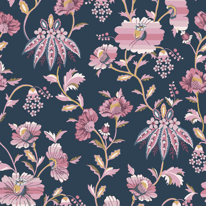 Cath Kidston Friendship Garden Floral Wallpaper, Blue
