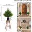 Arbustes artificiels en forme de cèdre topiaire en forme d'arbre artificiel arbustif artificiel en pot 19 po
