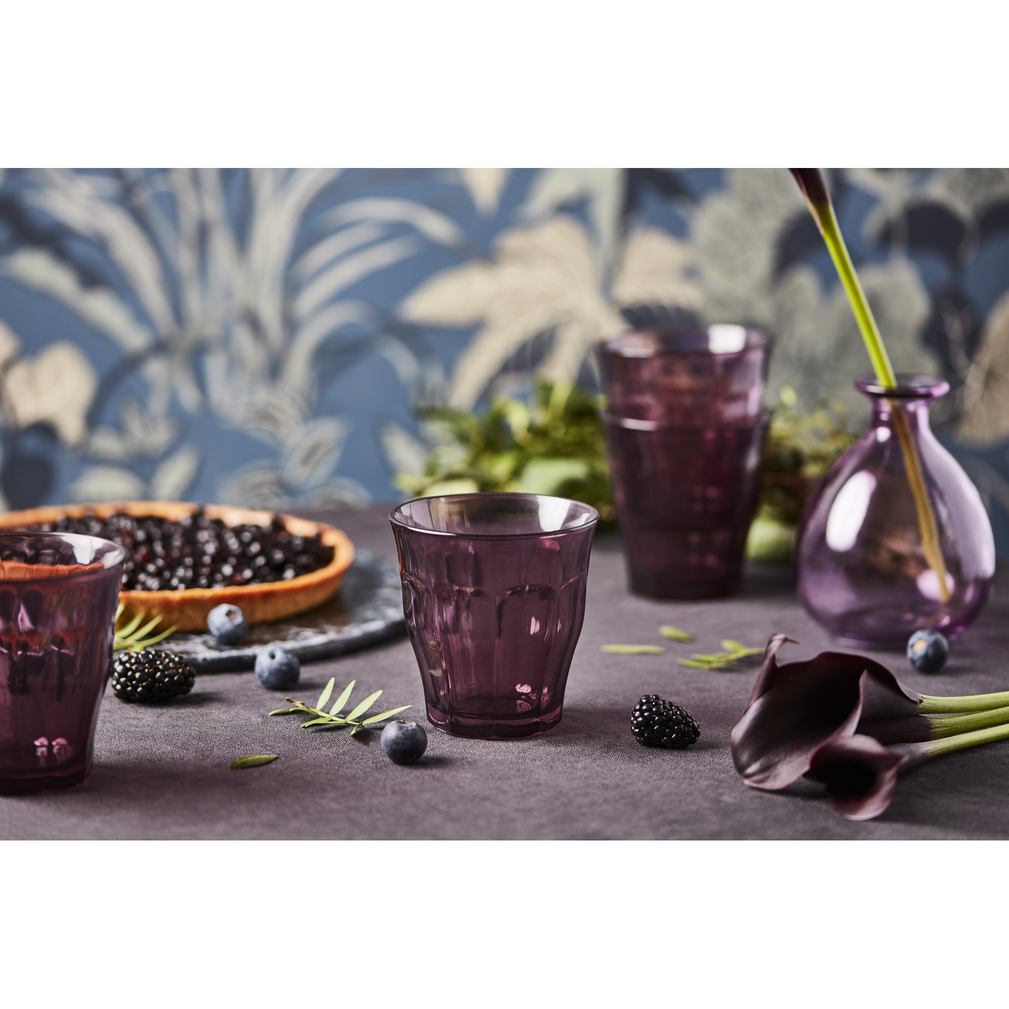 Duralex Picardie 8.375oz. Tumblers, Plum