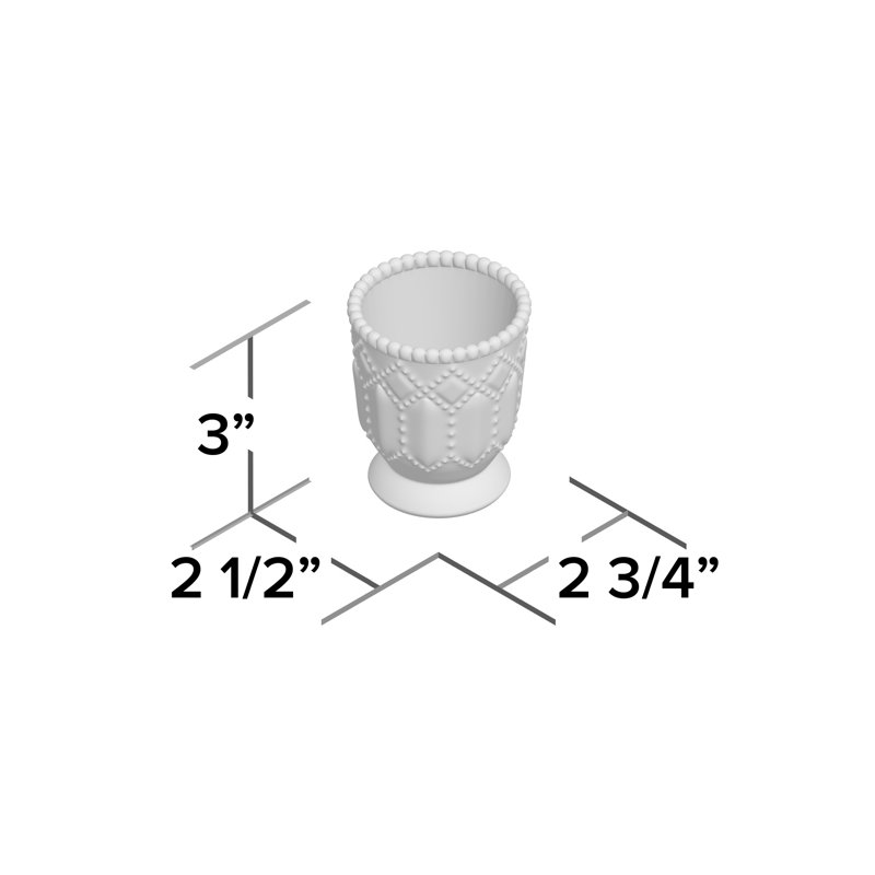 3'' H Glass Tabletop Votive Holder, Blush Pink
