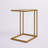 Contemporary Gold 24.75 Inch Space-Saving C-Shape Side Table-1687232277