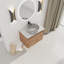 Meuble-lavabo mural 30 po avec lavabo d'art en céramique et 2 portes à fermeture en douceur-340509413
