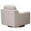 Fauteuil pivotant en cuir fleur Dianet-1392211150