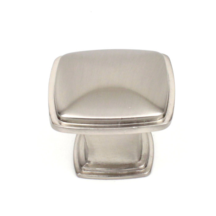 Poignée carrée de longueur 1 3/16 po multipaquet Builder's, Nickel satiné