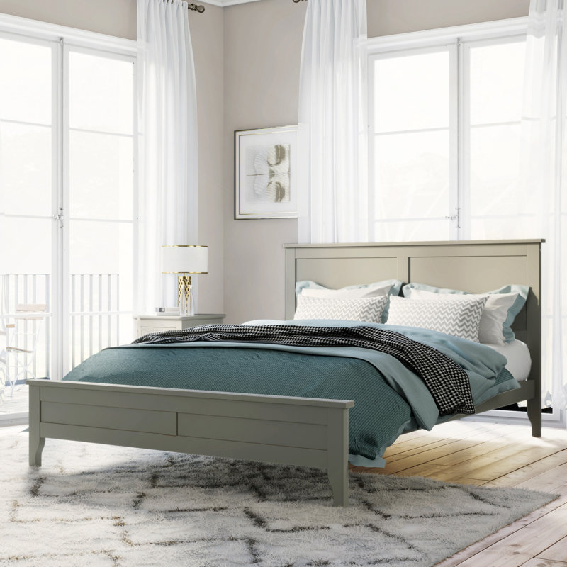 Modern Bed, Modern Solid Wood  Platform Bed
