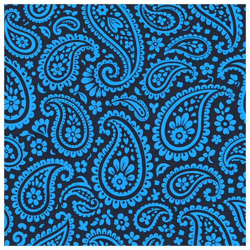 Édredon bleu à motif cachemire floral, Twin