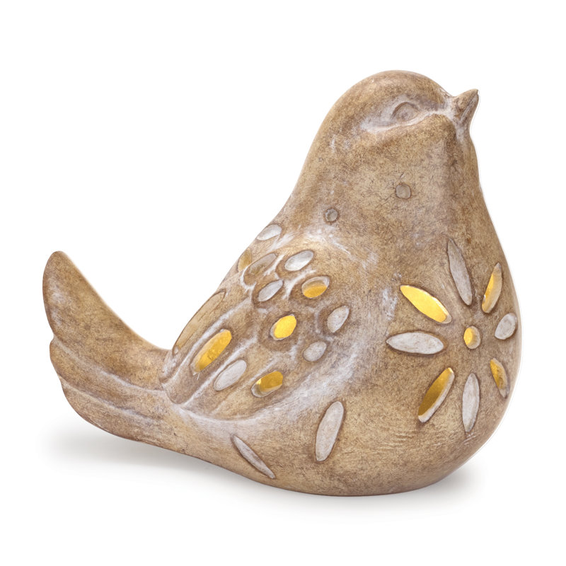 Figurine à DEL avec oiseaux (ensemble de 2)