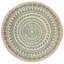 Tapis rond rond bleu sarcelle à tissage plat Devane-703414268